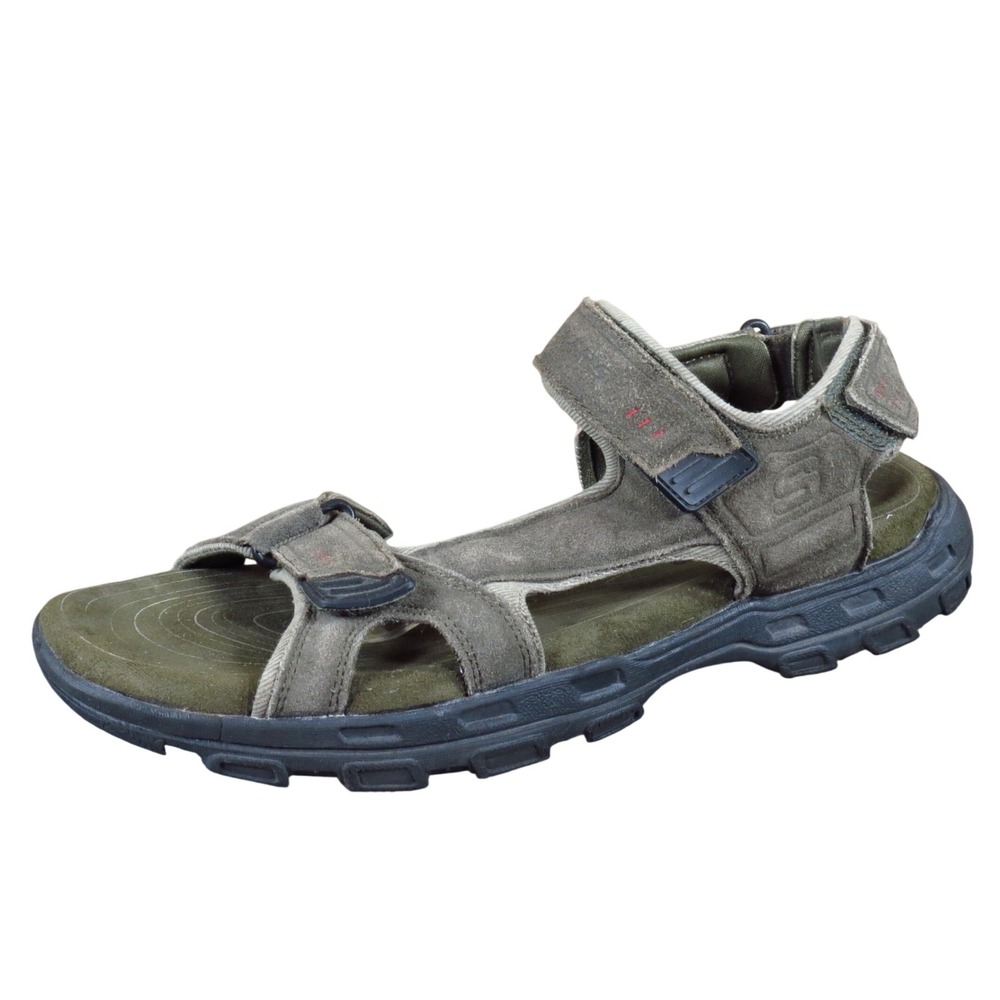 Skechers Garver Louden Mens Sandal Size 12 Outdoor Trail Hiking Olive Leather